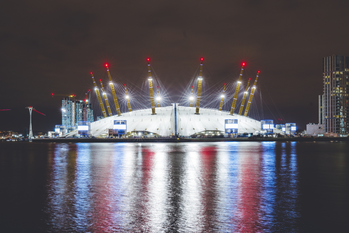 The O2 Arena.